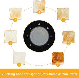 Aigostar Toaster's browning settings.