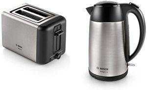 Bosch DesignLine Toaster with a matching kettle.