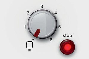 Bosch Village Toaster's controls.