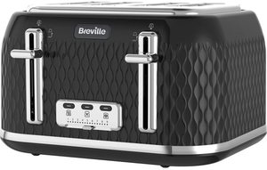 Breville Curve Toaster in black.
