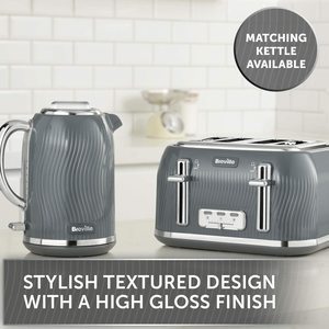 Breville Flow Toaster with a matching kettle.