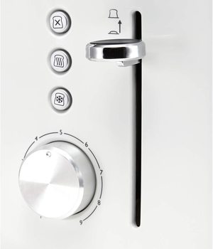 Breville High Gloss Toaster's controls.