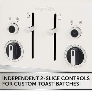 Breville Lustra Toaster's controls.