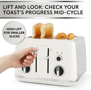Breville Lustra Toaster in use.