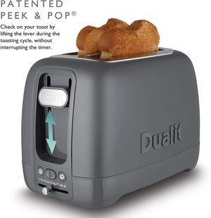Dualit Domus Toaster in use.