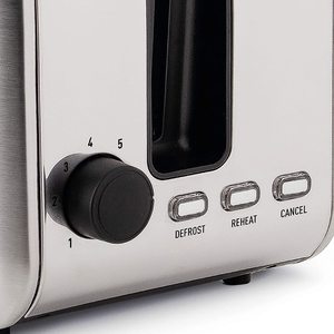 Haden Stoke Toaster's controls.