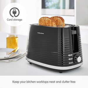 Morphy Richards Dune Toaster in use.