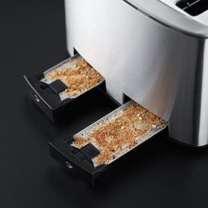 Russell Hobbs Buckingham Toaster's removable crumb trays.