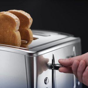 Russell Hobbs Eclipse Toaster in use.