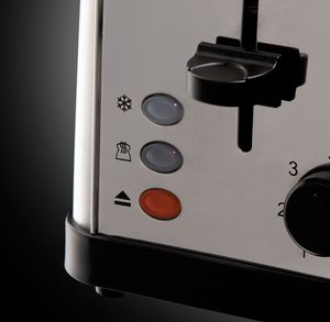 Russell Hobbs Futura Toaster's controls.