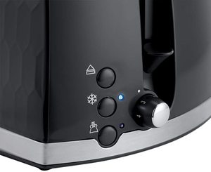 Russell Hobbs Honeycomb Toaster's controls.