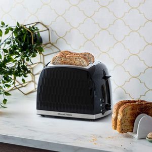 Russell Hobbs Honeycomb Toaster in a kitchen.