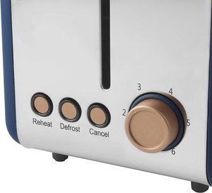 Salter Opulence Toaster's controls.
