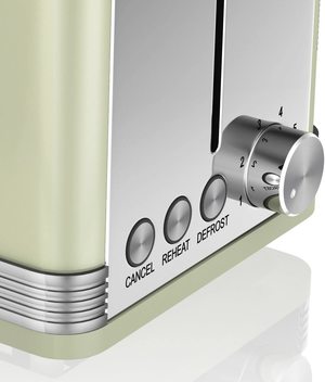Swan Retro Toaster's controls.