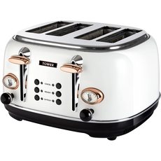 Main view of the 4 slice Tower Bottega Toaster.