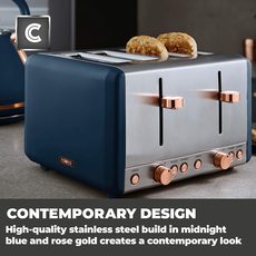 Main view of the Tower Cavaletto 4 Slice Toaster.