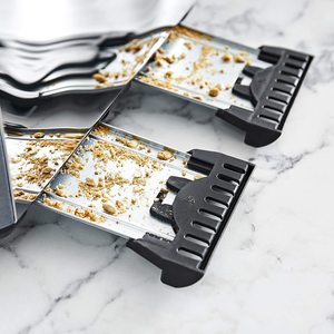 Tower Ice Diamond Toaster's removable crumb trays.